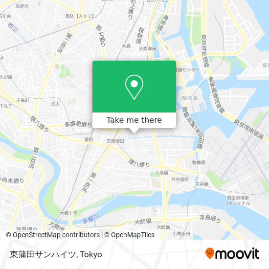 東蒲田サンハイツ map