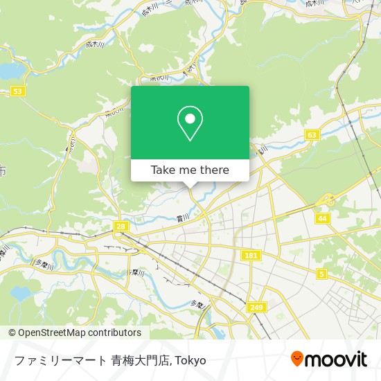 ファミリーマート 青梅大門店 map