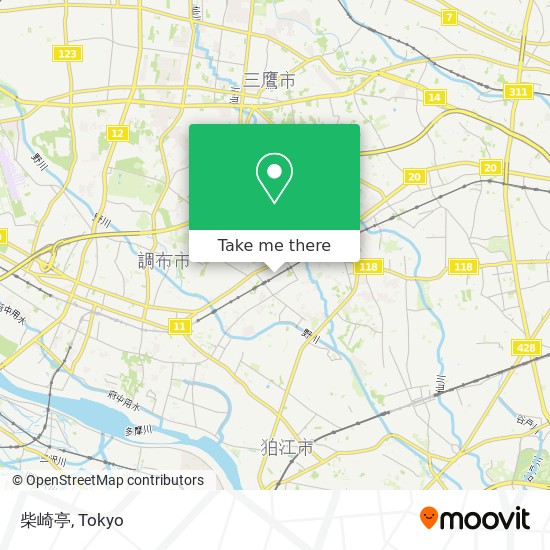 柴崎亭 map