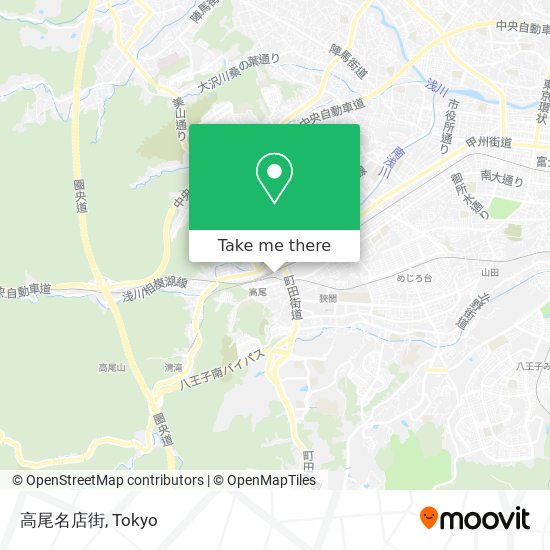 高尾名店街 map