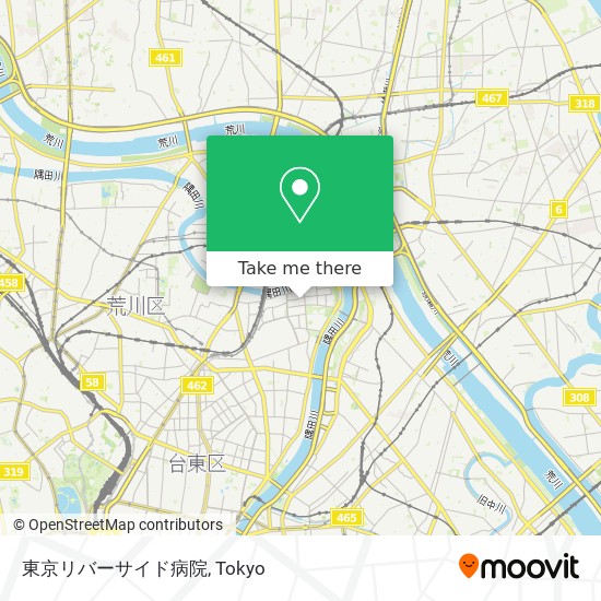 東京リバーサイド病院 map