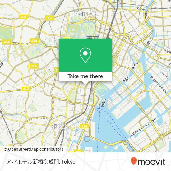 アパホテル新橋御成門 map