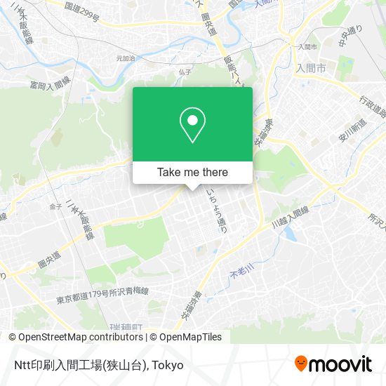 Ntt印刷入間工場(狭山台) map