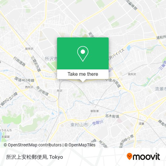 所沢上安松郵便局 map