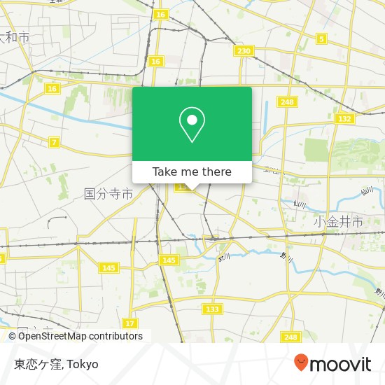 東恋ケ窪 map