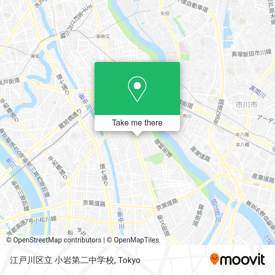 江戸川区立 小岩第二中学校 map