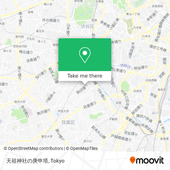 天祖神社の庚申塔 map
