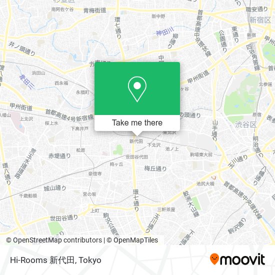 Hi-Rooms 新代田 map