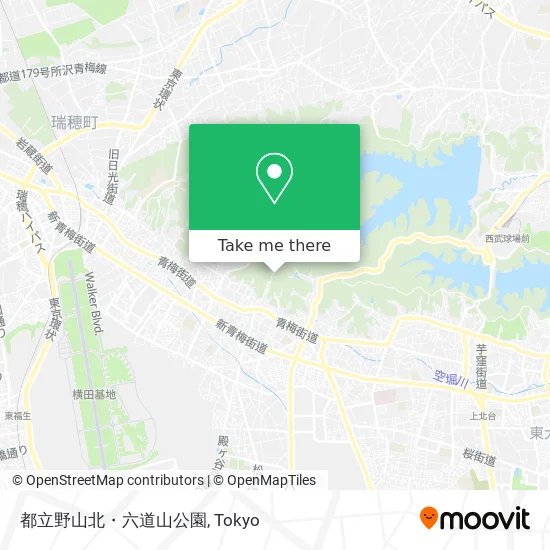 Tokyo Metropolitan Noyama Kita and Rokudosan Park map