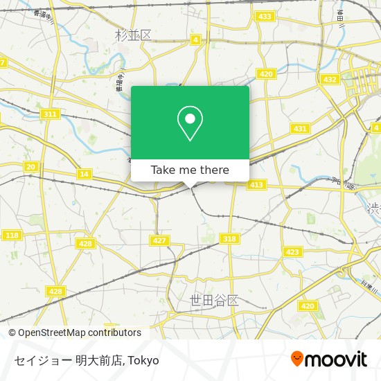 セイジョー 明大前店 map