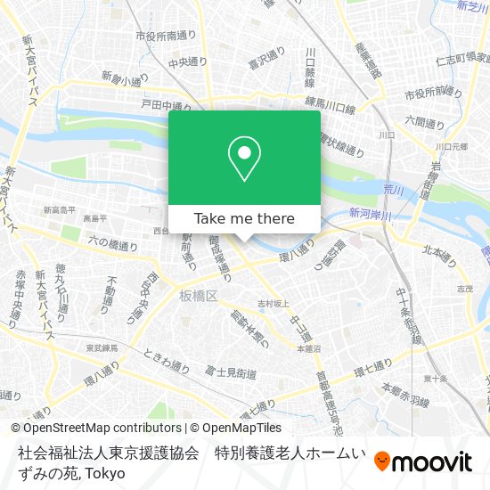 社会福祉法人東京援護協会　特別養護老人ホームいずみの苑 map