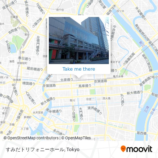 すみだトリフォニーホール map