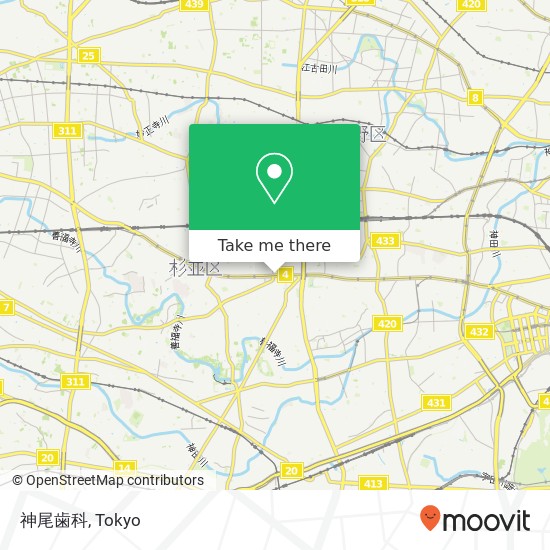神尾歯科 map