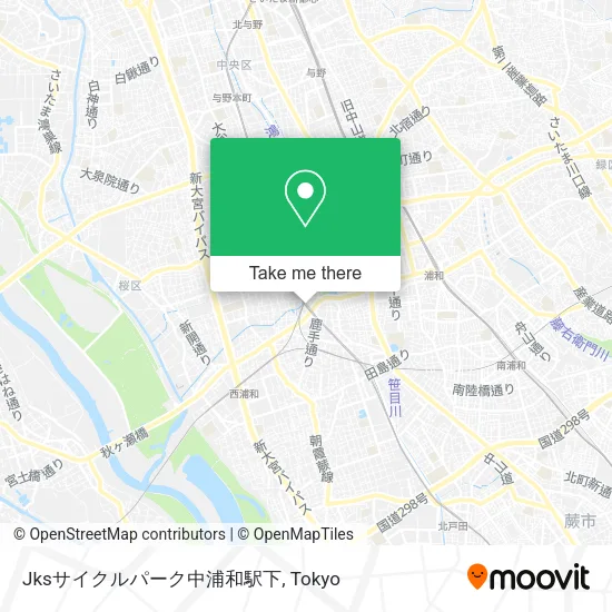 Jksサイクルパーク中浦和駅下 map