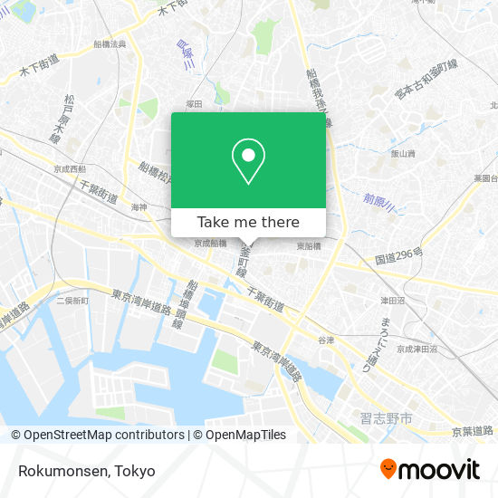 Rokumonsen map