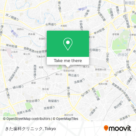 きた歯科クリニック map