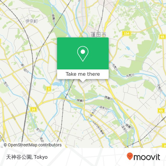 天神谷公園 map