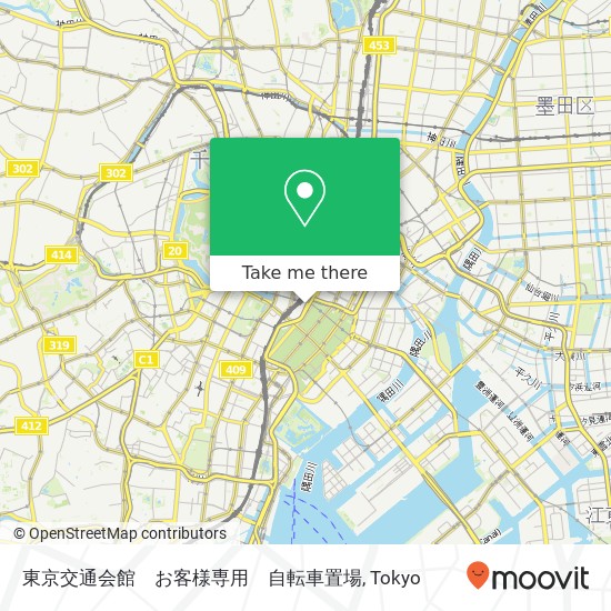 東京交通会館　お客様専用　自転車置場 map