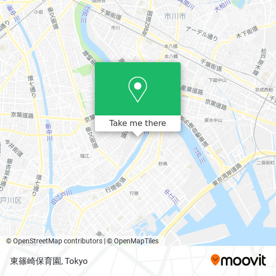 東篠崎保育園 map