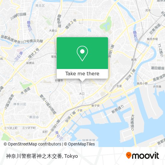 神奈川警察署神之木交番 map