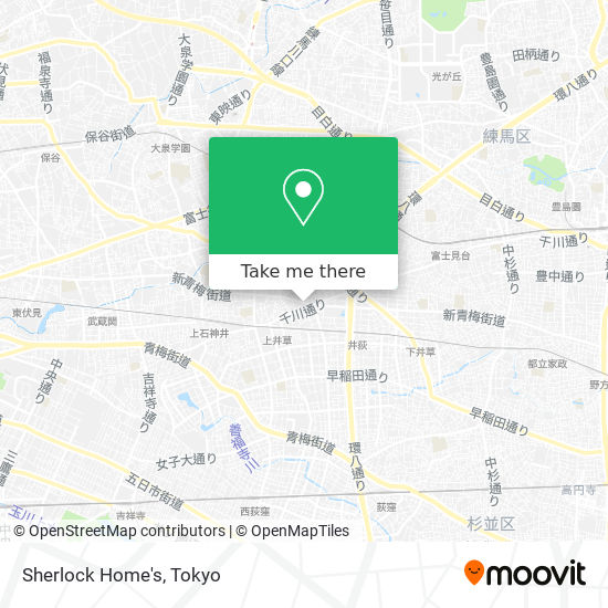 Sherlock Home's map