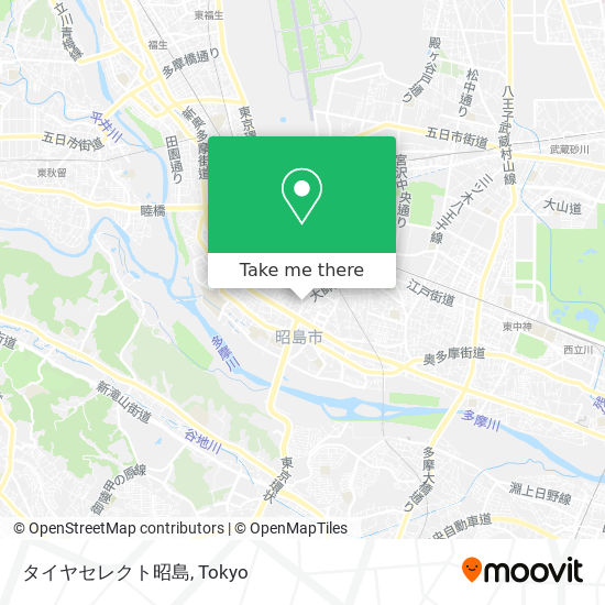 タイヤセレクト昭島 map