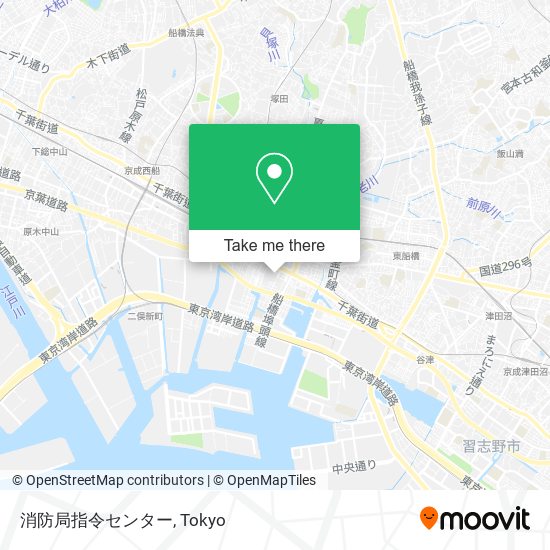 消防局指令センター map