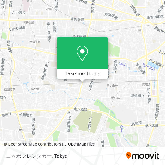 How To Get To ニッポンレンタカー In 小金井市 By Bus Or Metro