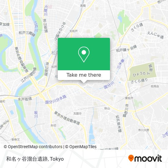 和名ヶ谷溜台遺跡 map