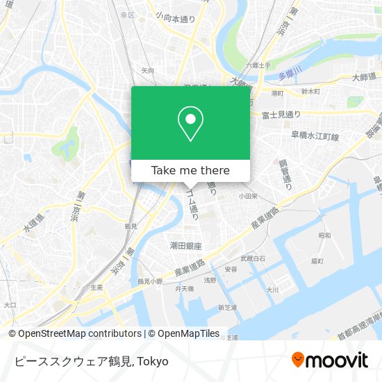 ピーススクウェア鶴見 map