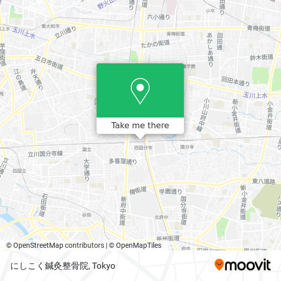 にしこく鍼灸整骨院 map