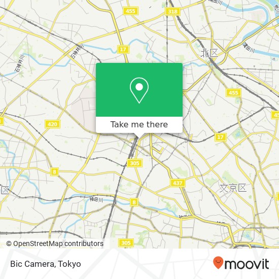 Bic Camera map