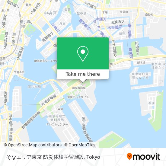 そなエリア東京 防災体験学習施設 map