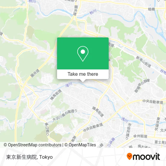 東京新生病院 map
