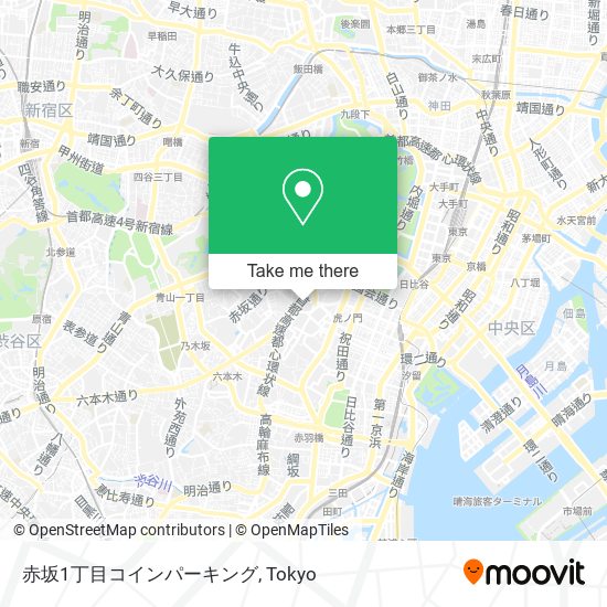 赤坂1丁目コインパーキング map