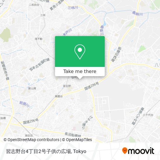 習志野台4丁目2号子供の広場 map