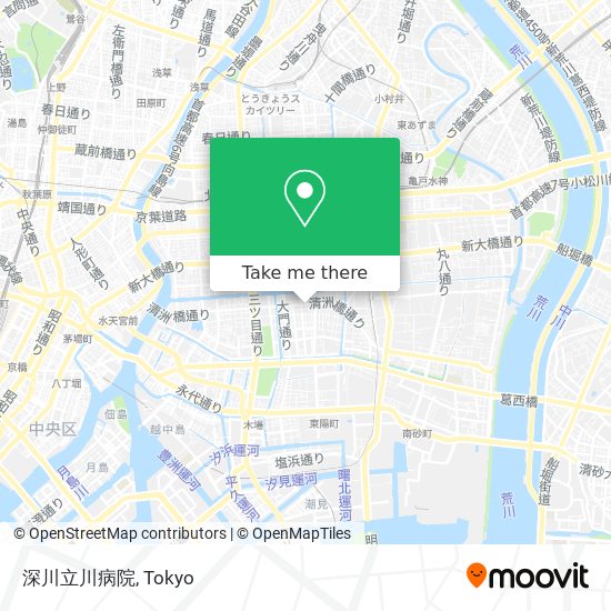 深川立川病院 map