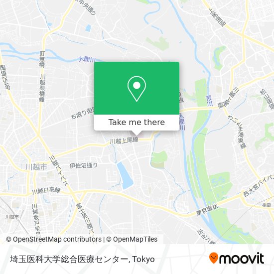 埼玉医科大学総合医療センター map