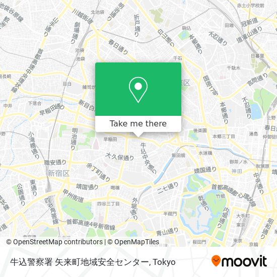 牛込警察署 矢来町地域安全センター map