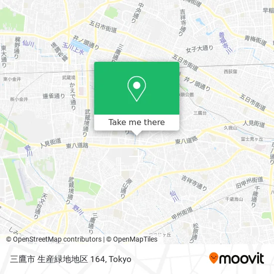 三鷹市 生産緑地地区 164 map