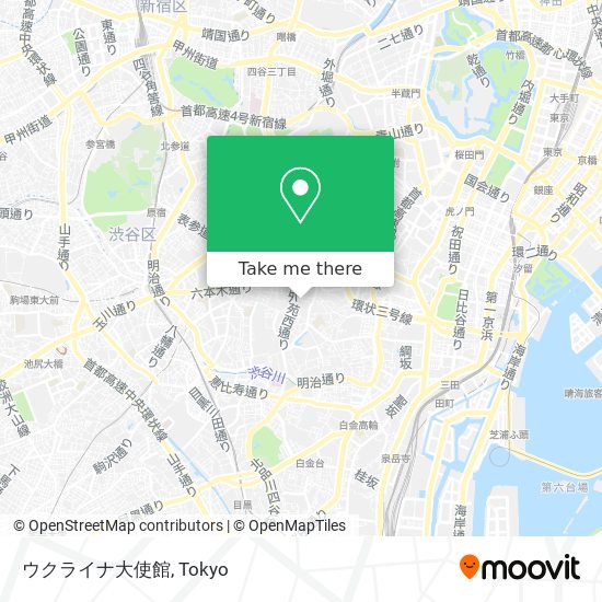 ウクライナ大使館 map