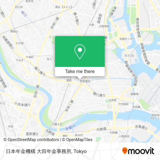 日本年金機構 大田年金事務所 map