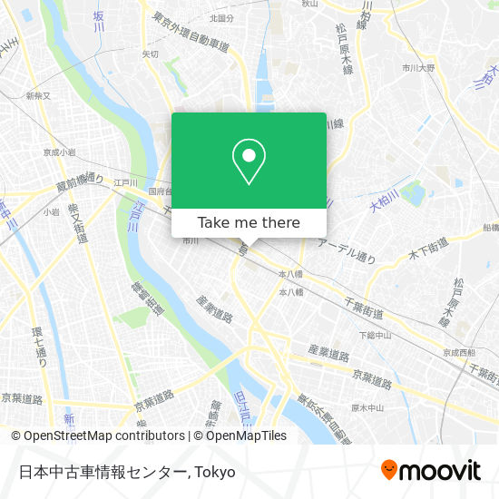 How To Get To 日本中古車情報センター In 市川市 By Metro Or Bus Moovit