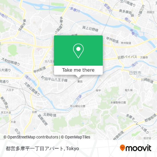 都営多摩平一丁目アパート map
