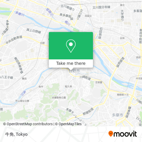 버스 또는 지하철 으로 日野市 에서 牛角 으로 가는법 Moovit