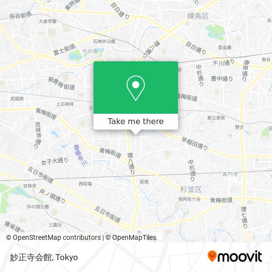 妙正寺会館 map