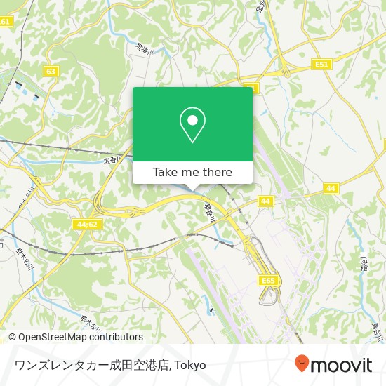 ワンズレンタカー成田空港店 map