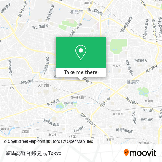 練馬高野台郵便局 map