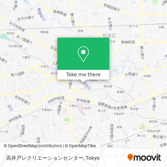 高井戸レクリエーションセンター map