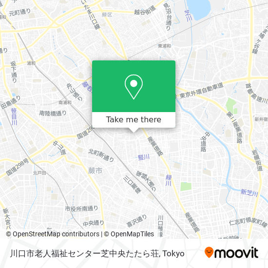 川口市老人福祉センター芝中央たたら荘 map